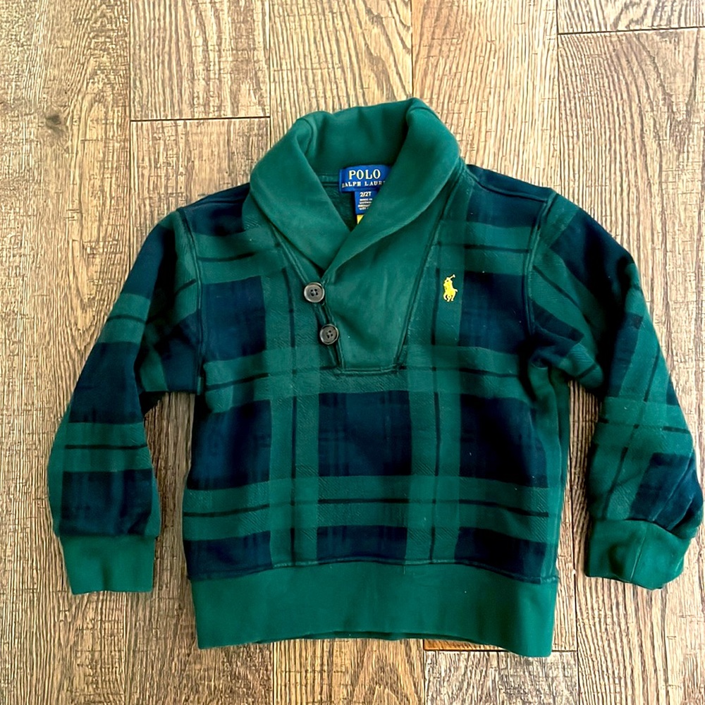 Ralph Lauren 2T buffalo check pullover